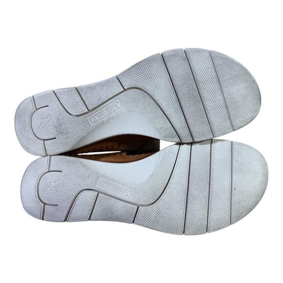 Pikolinos Altea Leather Wedge Slide Sandal Women size 37 US 6.5-7 - Picture 5 of 5